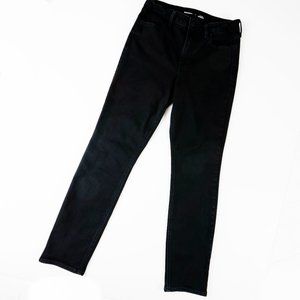 Womens Old Navy Black Hi Rise Straight Leg Stretch Jeans Size 8